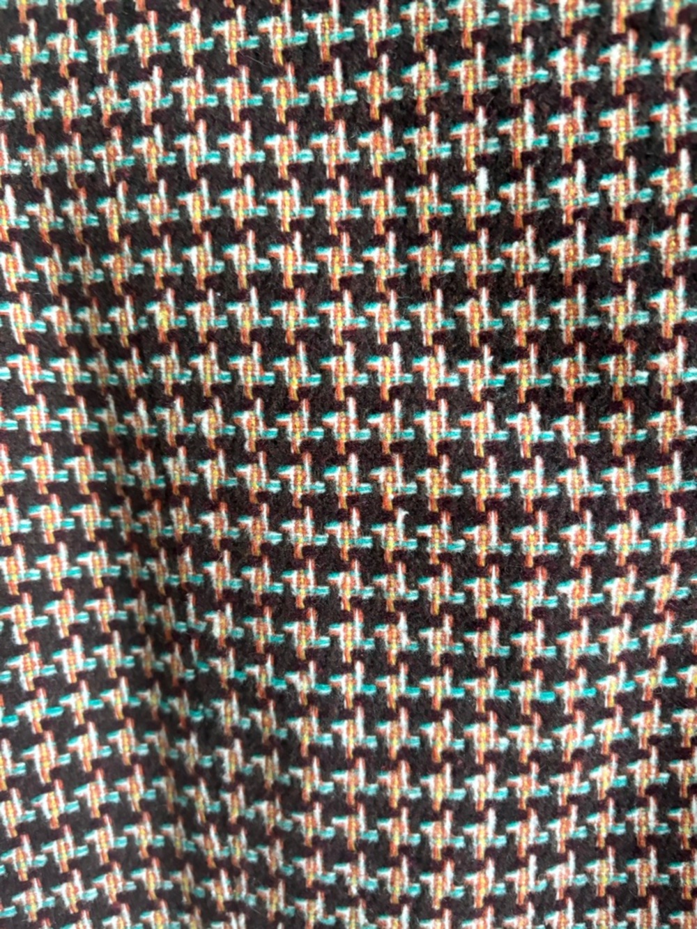 Modcloth Brown Houndstooth Blazer Jacket - Picture 7 of 7